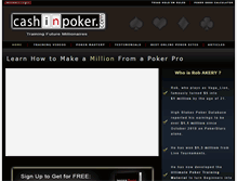 Tablet Screenshot of cashinpoker.com